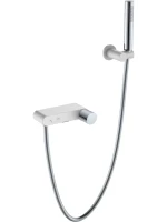 Смеситель для ванны с душем Boheme Stick 123-WCR.2 white touch chrome Смеситель для ванны с душем Boheme Stick 123-WCR.2 white touch chrome