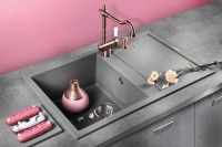 Комплект Мойка Omoikiri Sumi 79 платина + Измельчитель Nagare slim 1250-AZ azur blue
