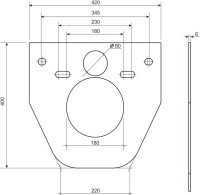 Комплект Унитаз подвесной Ceramicanova Forma CN3009 безободковый, с микролифтом + Инсталляция Envision CN1002B + Кнопка Flat, черная матовая