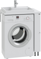 Тумба с раковиной СаНта Луна L 13 напольная, для стиральной машины