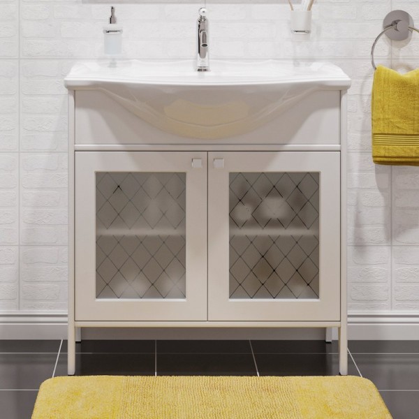 Тумба с раковиной STWORKI Хельсингборг 85 белая