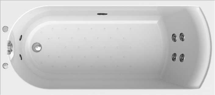 Акриловая ванна Radomir Vannesa Николь 2-75-2-0-0-239 Классик 150х70, с гидромассажем и экраном, форсунки хром