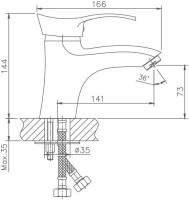 Смеситель для раковины Haiba HB01 HB1001