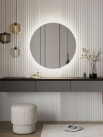 Зеркало круглое CONTINENT Ledh Ajour 100 см, сенсорное, с подсветкой