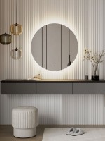 Зеркало круглое CONTINENT Ledh Ajour 100 см, сенсорное, с подсветкой