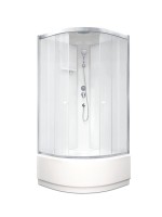 Душевая кабина Parly BETT821 80х80, с высоким поддоном, профиль матовый хром, стекло матовое