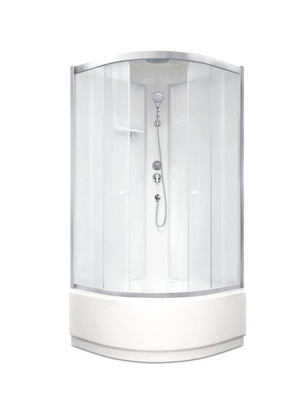 Душевая кабина Parly BETT821 80х80, с высоким поддоном, профиль матовый хром, стекло матовое