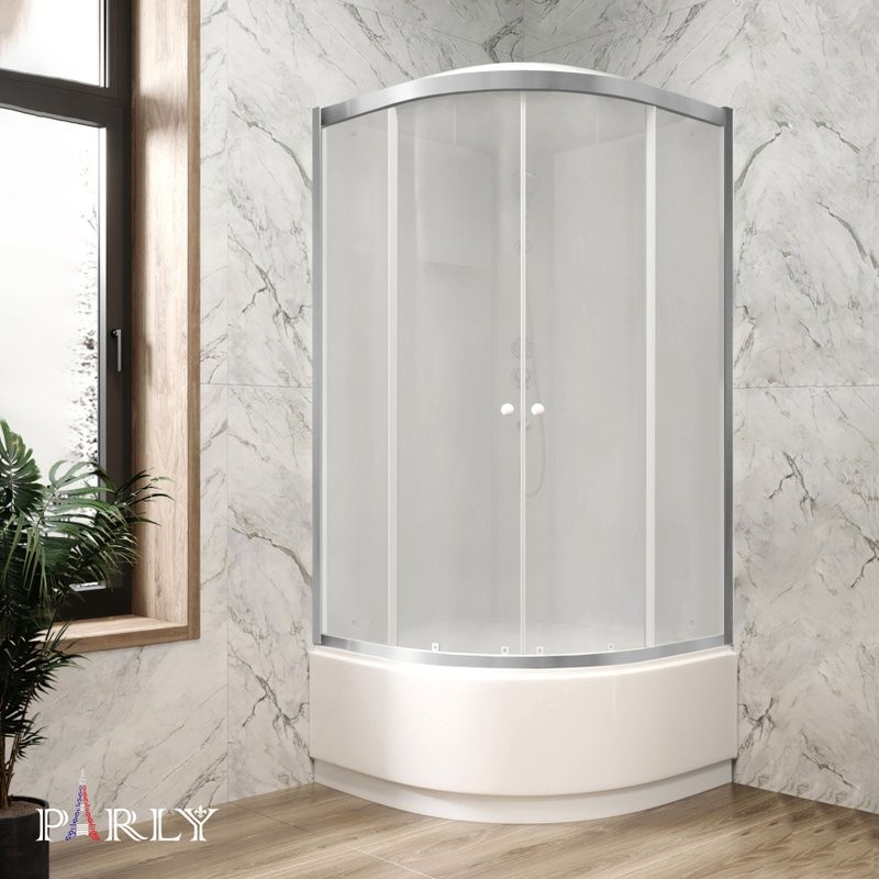 Душевая кабина Parly BETT821 80х80, с высоким поддоном, профиль матовый хром, стекло матовое