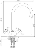 Смеситель для кухни Haiba HB19-5