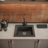 Мойка кухонная Domaci Болонья М-35-007 антрацит Мойка кухонная Domaci Болонья М-35-007 антрацит