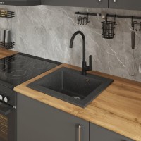 Мойка кухонная Domaci Болонья М-35-007 антрацит Мойка кухонная Domaci Болонья М-35-007 антрацит