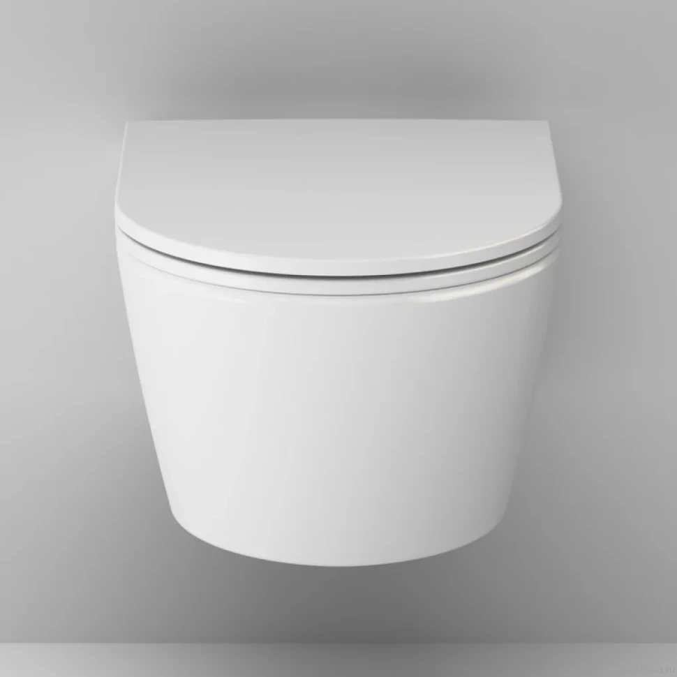 Комплект Унитаз подвесной AM.PM Func C8F1700SC безободковый, с микролифтом + Инсталляция TECE Base 9400413 4 в 1 с кнопкой смыва