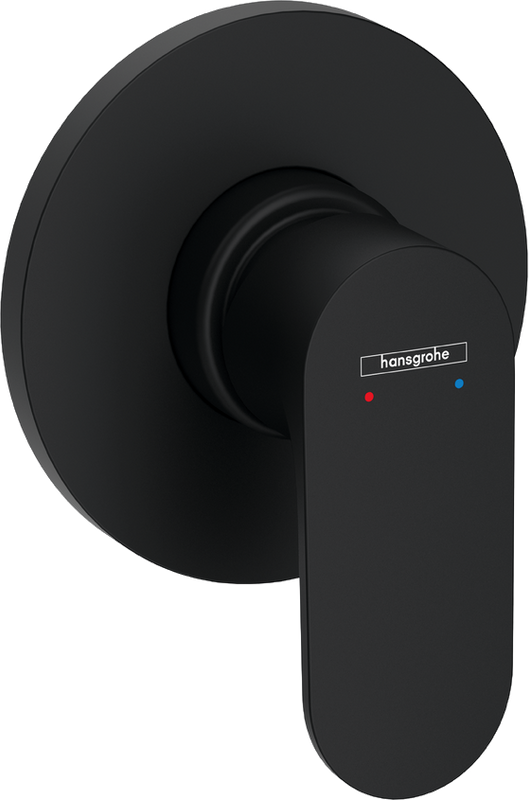 Встраиваемый смеситель для душа и ванны Hansgrohe Rebris S 72648670 С ВНУТРЕННЕЙ ЧАСТЬЮ, черный матовый