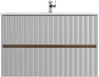 Тумба с раковиной Art&Max Elegant 90 светло-серая Тумба с раковиной Art&Max Elegant 90 светло-серая