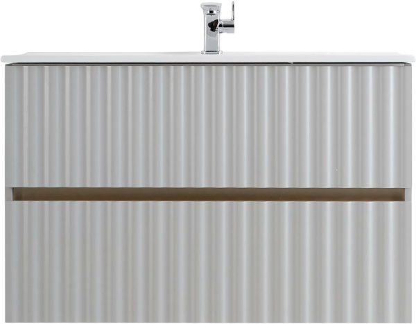 Тумба с раковиной Art&Max Elegant 90 светло-серая