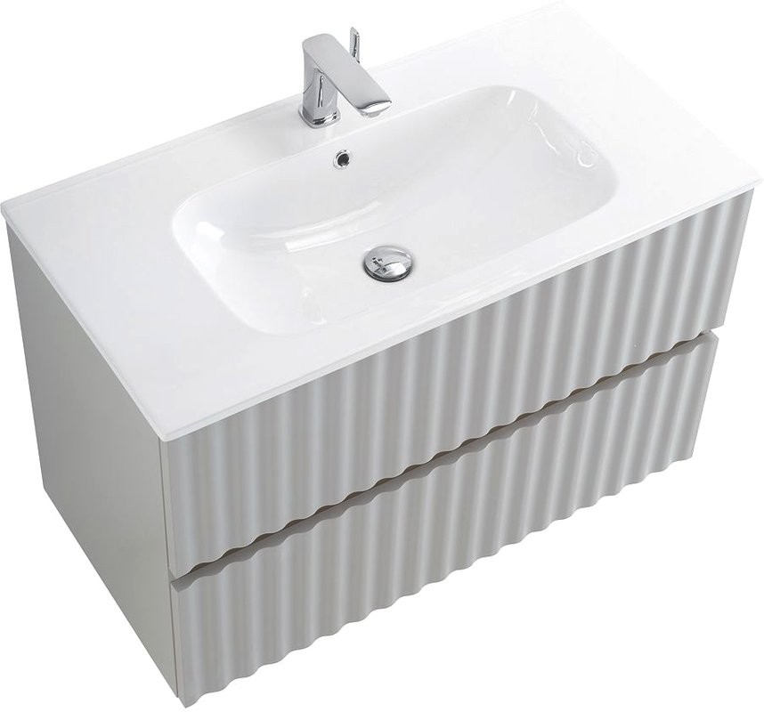 Тумба с раковиной Art&Max Elegant 90 светло-серая