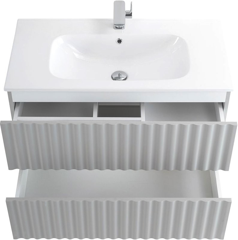 Тумба с раковиной Art&Max Elegant 90 светло-серая