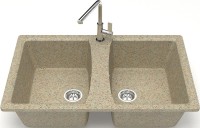 Мойка кухонная AZARIO Elmas 00078334 песочная