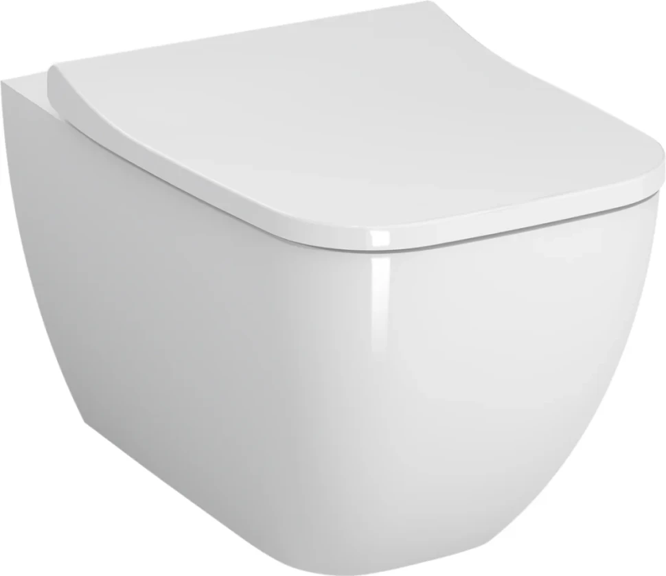 Комплект Унитаз подвесной VitrA Shift 7742B003-0075 белый глянцевый + Крышка Integra Square 191-003-009 с микролифтом + Инсталляция Geberit Duofix Delta 458.149.21.1 с кнопкой смыва, хром + Звукоизоляция