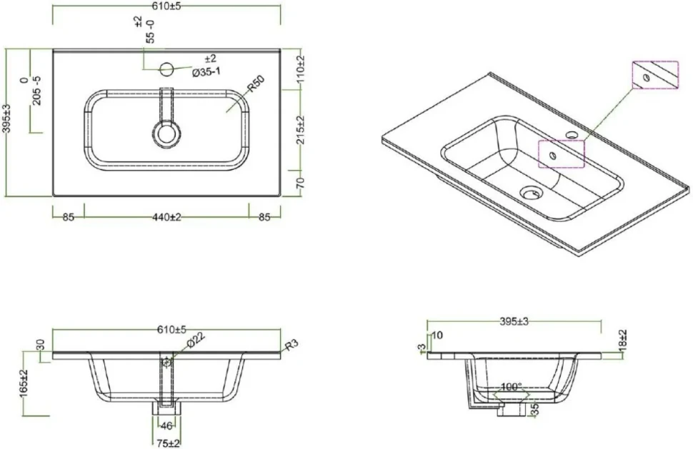 Тумба с раковиной BelBagno Kraft 39 60 bianco opaco