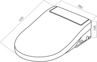 Комплект Унитаз подвесной AM.PM Awe + Крышка Admire CCC7851WH с функцией биде, петли хром + Инсталляция Geberit Duofix UP 320 111.300.00.5 + Кнопка Sigma 01 115.770.21.5 хром + Крепления 111.815.00.1 к стене + Звукоизоляция