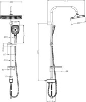 Душевая стойка Lemark LM8811C