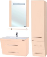 Зеркало Bellezza Берта 60 бежевое, с полкой