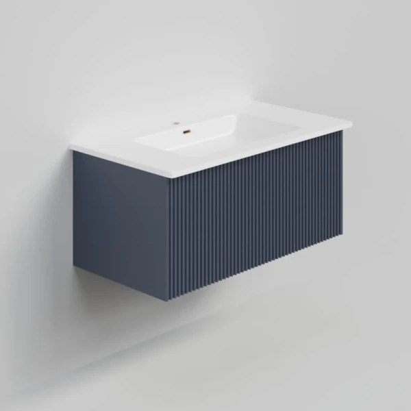 Тумба с раковиной La Fenice Terra 80 синяя