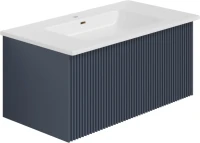 Тумба с раковиной La Fenice Terra 80 синяя
