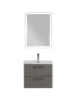 Мебель для ванной комнаты BelBagno Due 50 ручки сатиновый никель, сатин