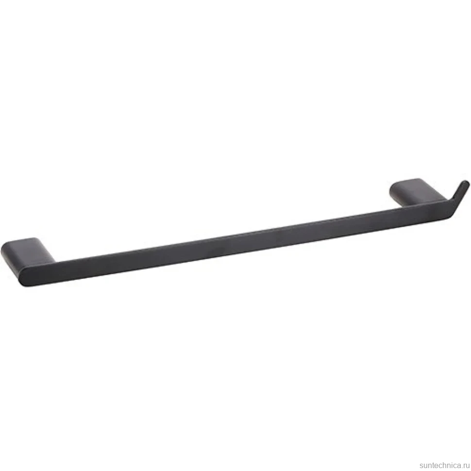 Полотенцедержатель Bemeta Organic Black 167104350 с крючком, 45 см, черный матовый