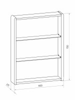 Зеркало-шкаф CONTINENT Led Race 60х70 см, с подсветкой
