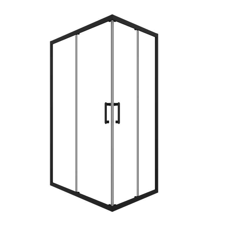 Душевой уголок Triton Фикс 120x90 см, без поддона, профиль блэк