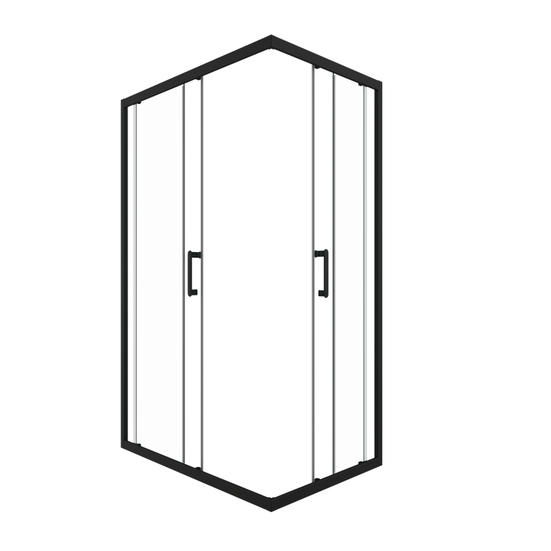 Душевой уголок Triton Фикс 120x90 см, без поддона, профиль блэк