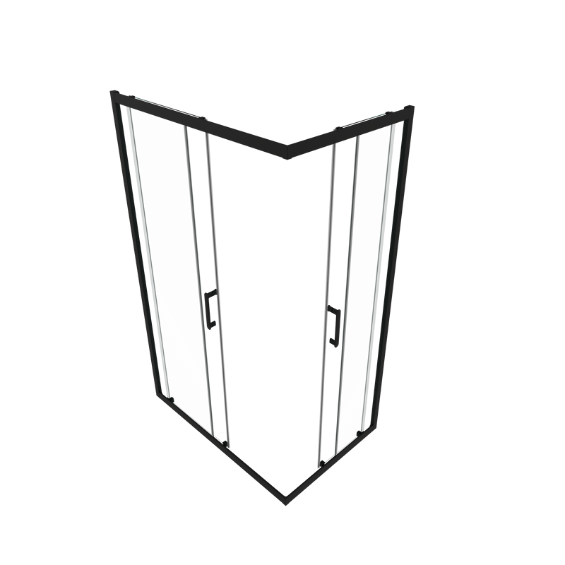 Душевой уголок Triton Фикс 120x90 см, без поддона, профиль блэк