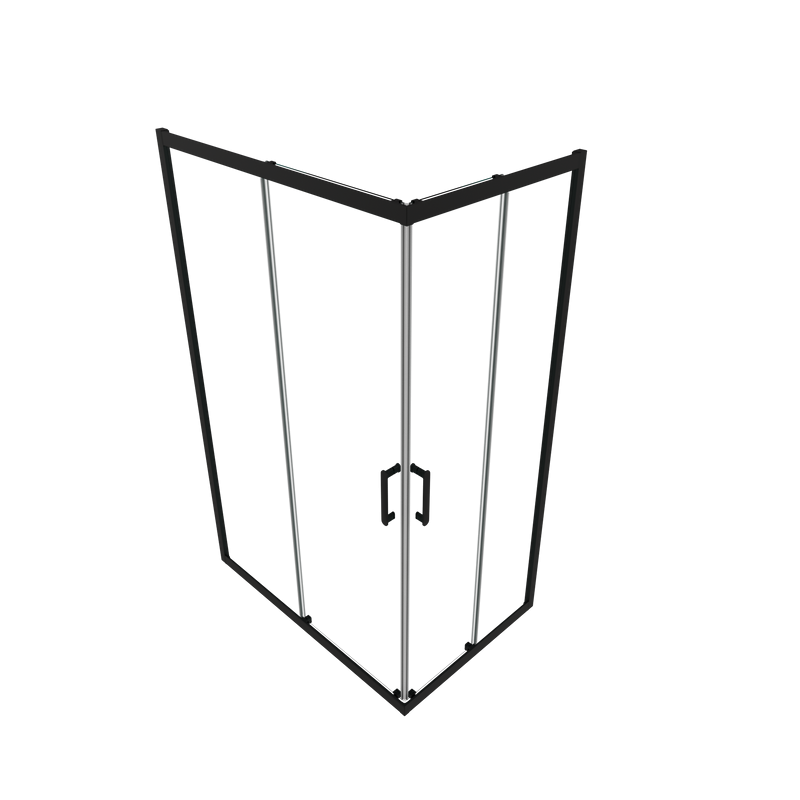 Душевой уголок Triton Фикс 120x90 см, без поддона, профиль блэк