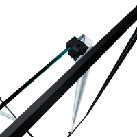 Душевой уголок Triton Фикс 120x90 см, без поддона, профиль блэк