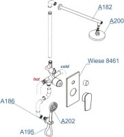 Душевой комплект Wasserkraft А84202
