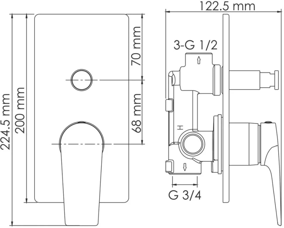 Душевой комплект Wasserkraft А84202