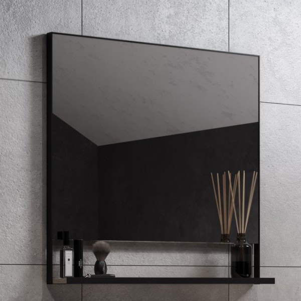 Зеркало AQUATON Лофт Урбан 80 см, с полкой