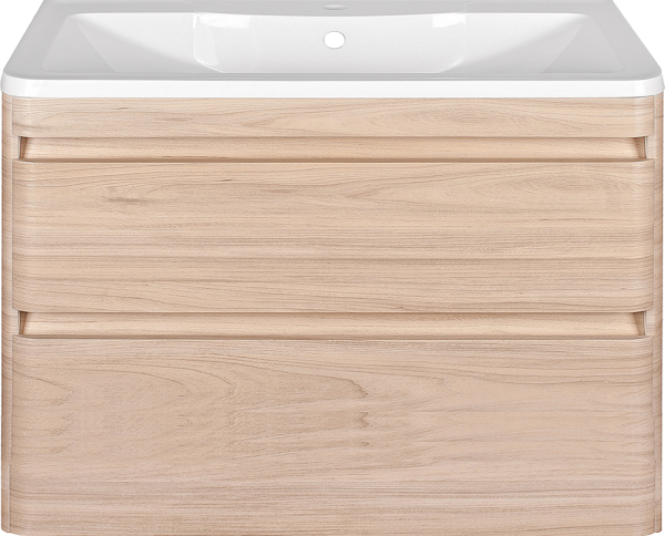 Тумба под раковину Style Line Атлантика 100 Люкс Plus, подвесная, ясень перламутр