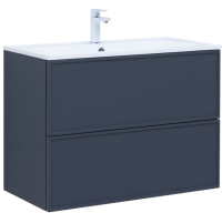 Тумба под раковину без столешницы Aquanet Арт 90 подвесная, маренго