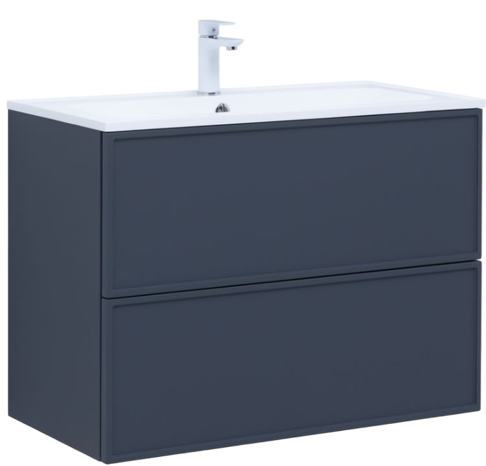 Тумба под раковину без столешницы Aquanet Арт 90 подвесная, маренго