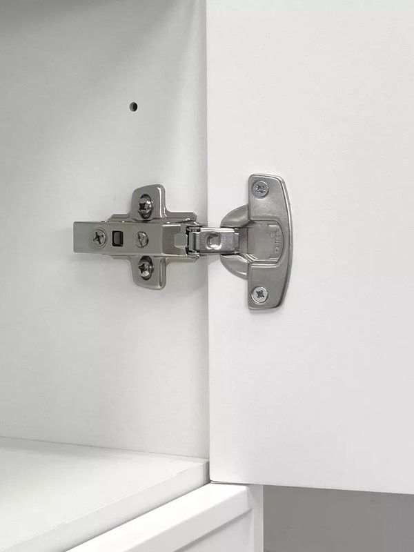 Шкаф-пенал для ванной Comforty Мадрид 40 подвесной, матовый белый