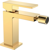 Смеситель для биде Boheme Qubic 476-G shinny gold