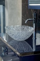 Мебель для ванной комнаты Armadi Art Lucido 100 насыщенный синий, раковина 813, ножки хром