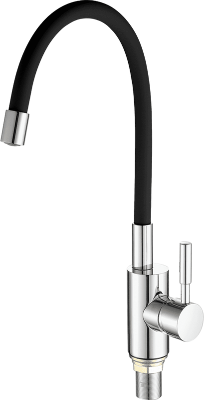 Смеситель для кухни Fashun A4053+B04 хром, черный