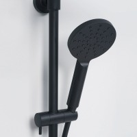 Душевая стойка Wasserkraft Thermo A28801 черная матовая