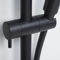 Душевая стойка Wasserkraft Thermo A28801 черная матовая