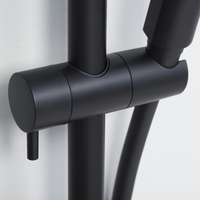 Душевая стойка Wasserkraft Thermo A28801 черная матовая